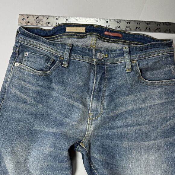 Pilcro Anthropologie Jeans Size 27 Byram Wash Straight Leg Distressed Stretch - Picture 8 of 16